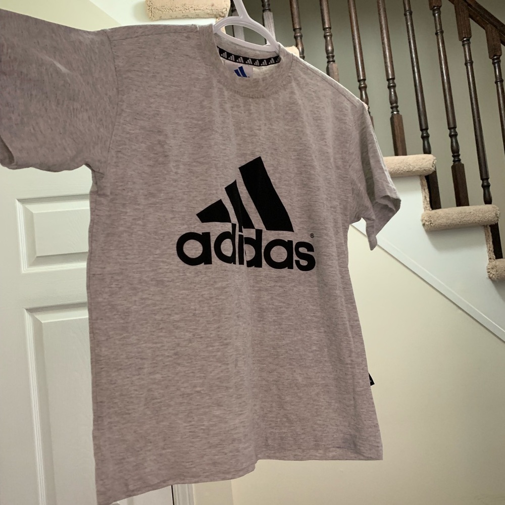 Adidas Grey Cropped T-Shirt